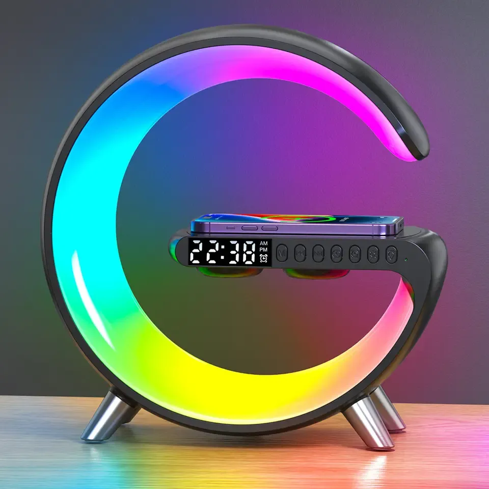 Luminária Inteligente G-Speaker – Som, Luz e Praticidade em um Só Lugar