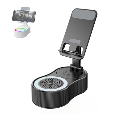 Suporte de Mesa Inteligente com Caixa de Som Bluetooth e LED RGB
