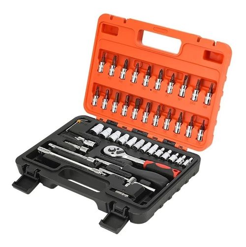 Jogo de Soquetes e Chaves Catraca (54 peças).