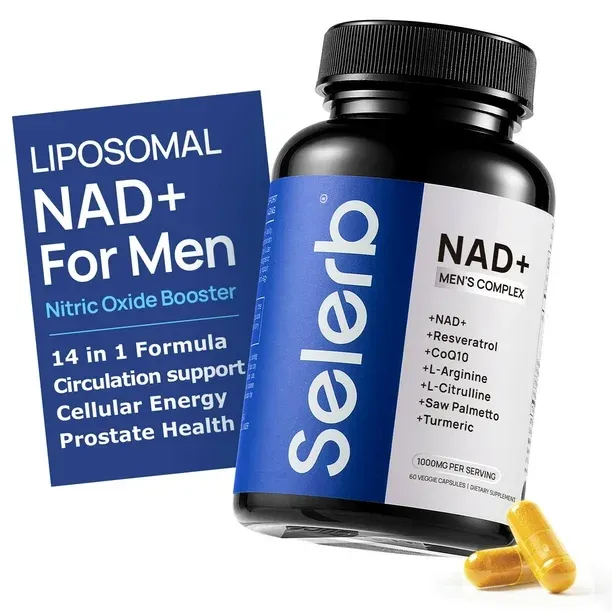 Selerb NAD+ Men's Complex (1000mg) – Potência Celular e Vigor Masculino