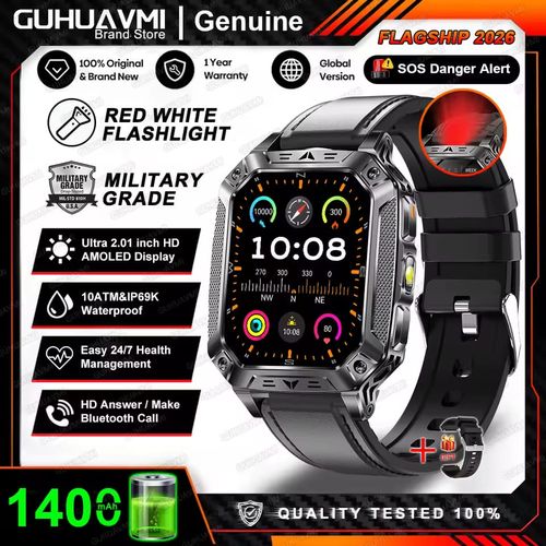 Smartwatch LIGE Military Tactical - Edição Especial 420mAh