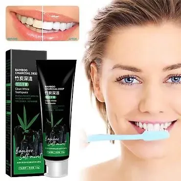 Creme Dental Premium Bamboo Charcoal Deep – Branqueamento Natural e Detox Completo
