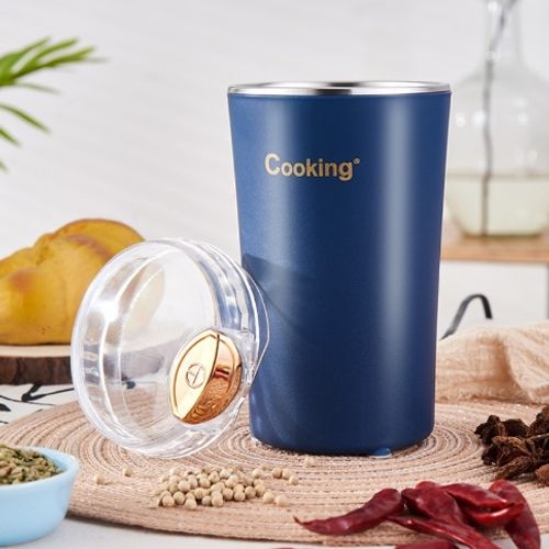 Moedor de Café e Temperos Elétrico Portátil - Inox Premium