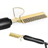 Pente profissional de cerâmica dourada