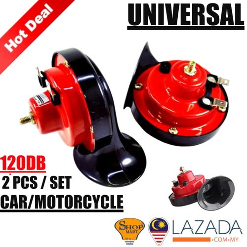 Par de Buzinas Marítimas Estilo Caracol para Carros e Motos