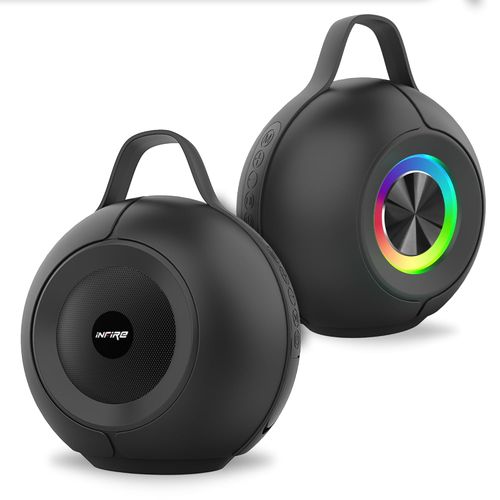 Caixa de Som Bluetooth Portátil com LED RGB.