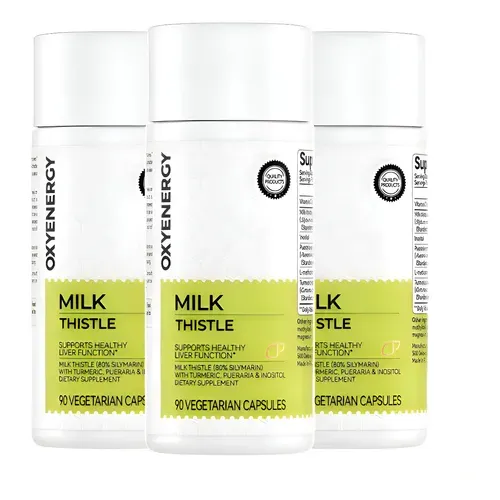 Oxyenergy Milk Thistle (Cardo-Mariano) Advanced Formula – 90 Cápsulas Vegetarianas