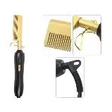 Pente profissional de cerâmica dourada