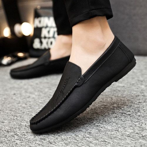 Mocassim Drive Marquis & Co. | Edição Premium Camurça Negra