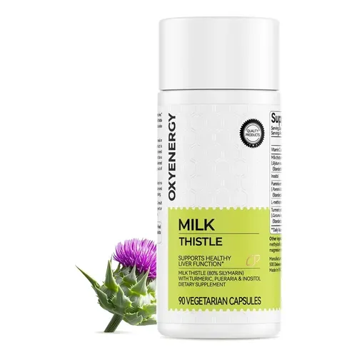 Oxyenergy Milk Thistle (Cardo-Mariano) Advanced Formula – 90 Cápsulas Vegetarianas