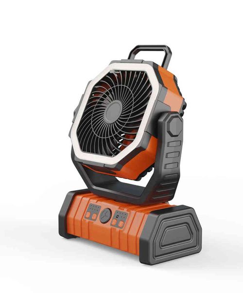 Ventilador Portátil Tático- Estação de Energia e Iluminação 3-em-1