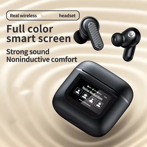 Fone de Ouvido Bluetooth TWS com Tela Inteligente (Smart Screen Control).