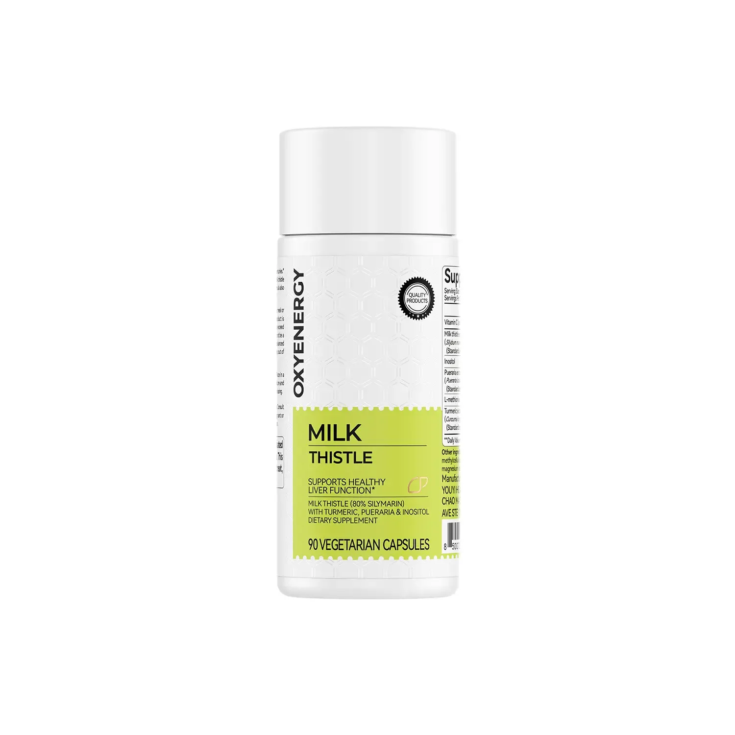 Oxyenergy Milk Thistle (Cardo-Mariano) Advanced Formula – 90 Cápsulas Vegetarianas