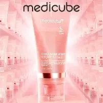 Mascara facial de colágeno para uso noturno