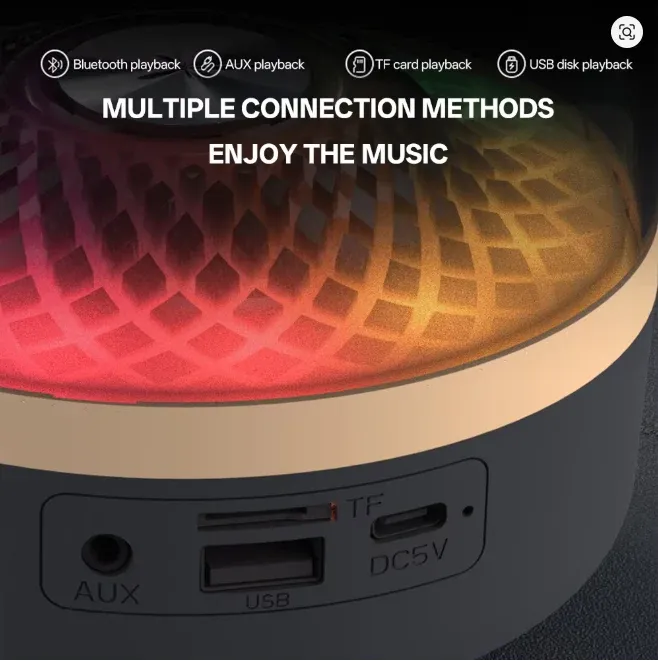 Caixa de Som Bluetooth Big Diamond com LED RGB