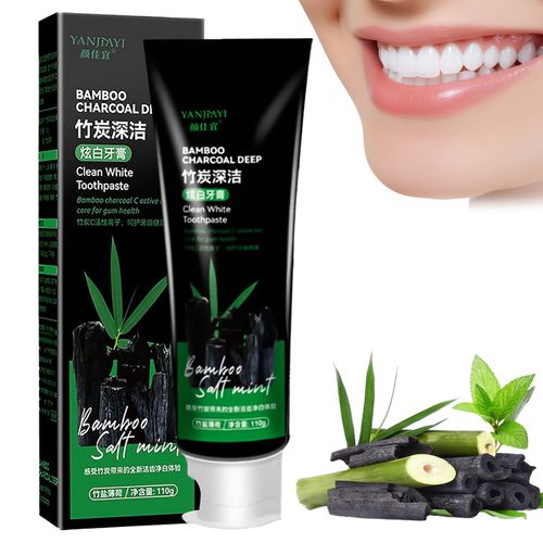 Creme Dental Premium Bamboo Charcoal Deep – Branqueamento Natural e Detox Completo