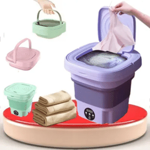 Mini Máquina de Lavar Portátil Dobrável - CleanFlex