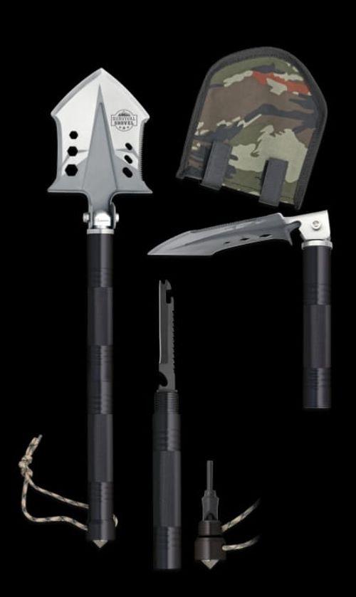 Pá de Sobrevivência Tática Militar Multifuncional