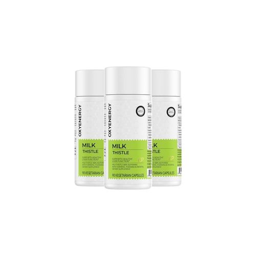 Oxyenergy Milk Thistle (Cardo-Mariano) Advanced Formula – 90 Cápsulas Vegetarianas