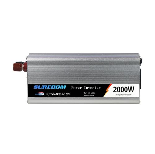 Inversor de Potência Suredom 2000W (Pico 4000W) - DC 12V para AC 220V~230V