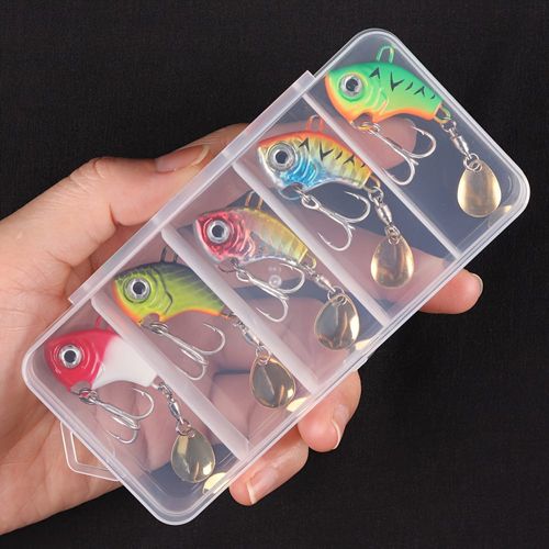 Iscas Artificiais Vibration (VIB) com Spinner Tail