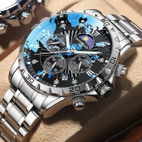 💎 Relógio Masculino de Luxo Ontheedge Chronograph – Ocean Edge