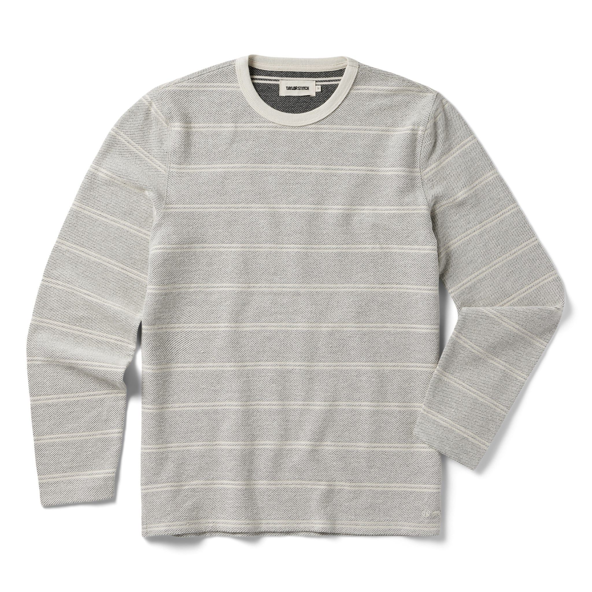 Uacnc Morgan Crewneck in Ash Stripe