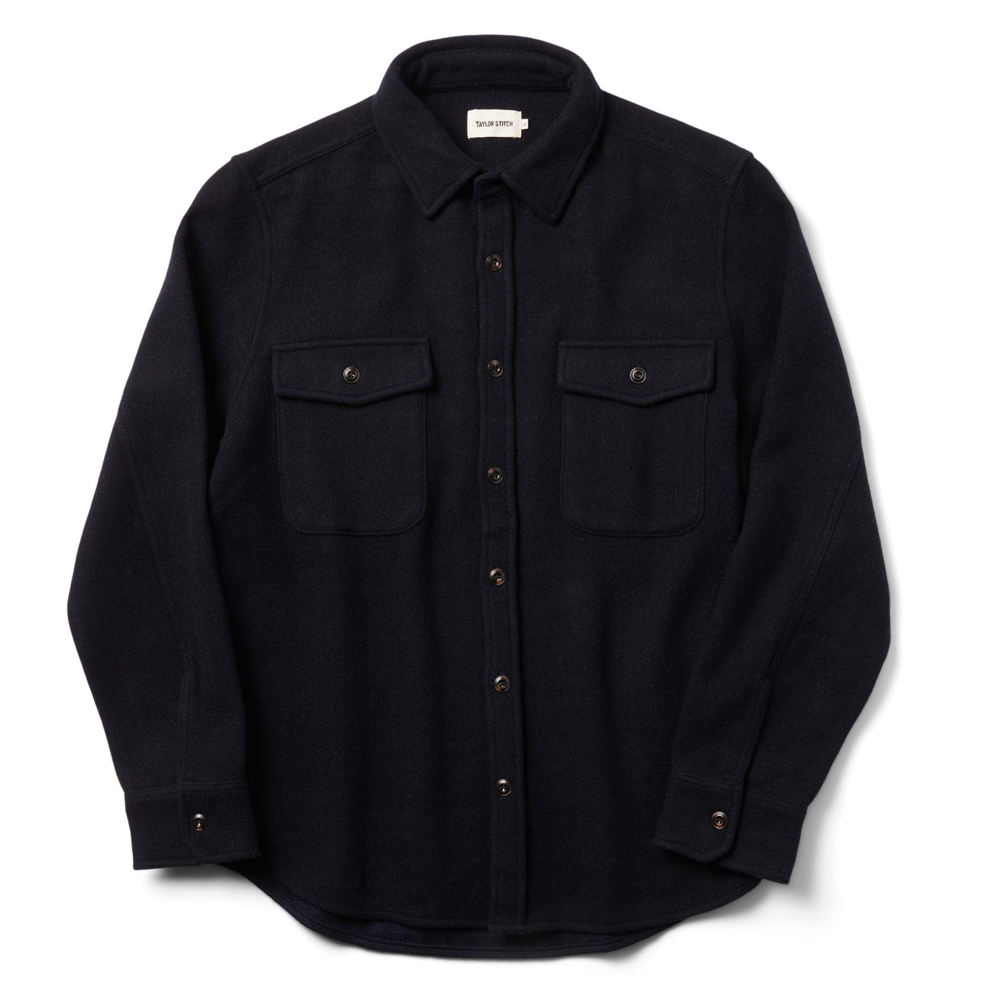 Uacnc Maritime Shirt Jacket in Navy Wool