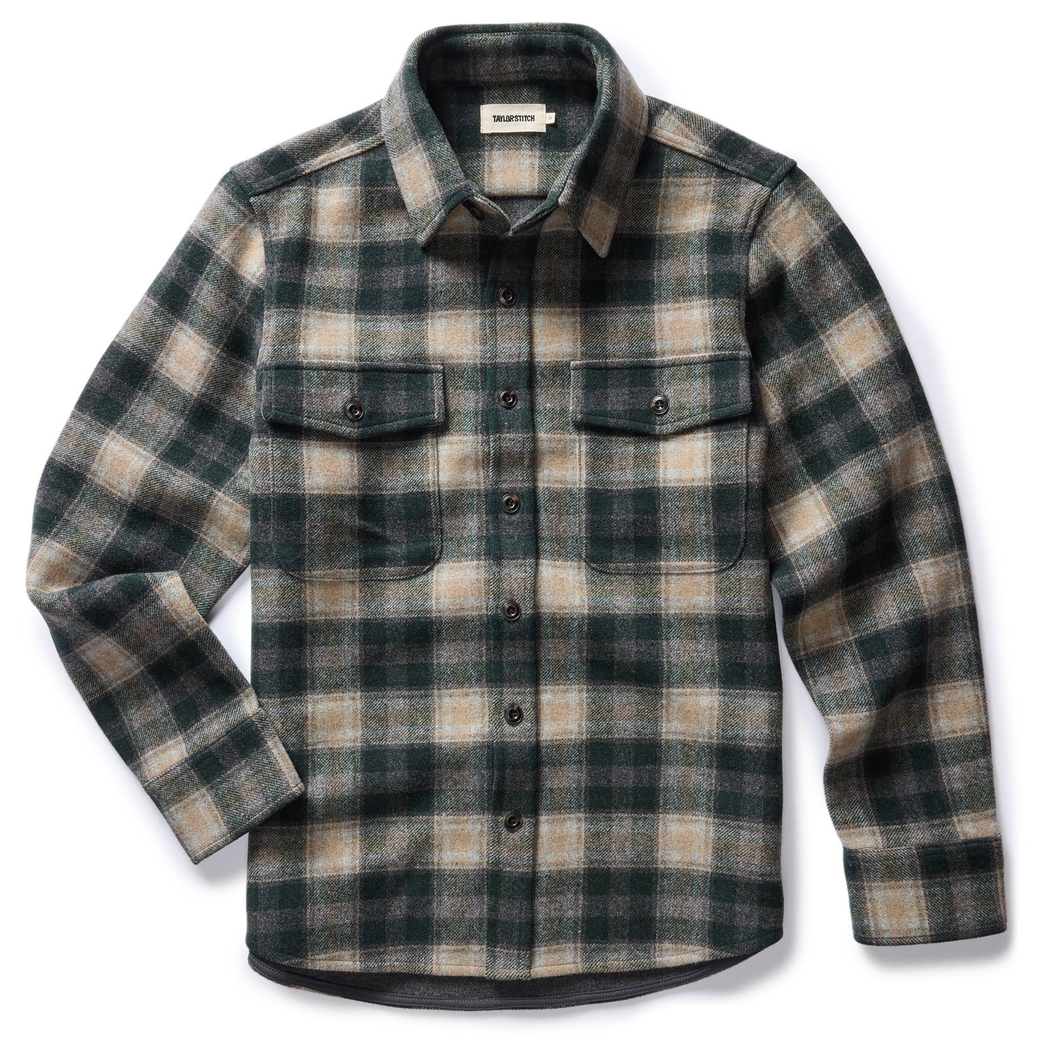 Uacnc Maritime Shirt Jacket in Dried Pine Plaid