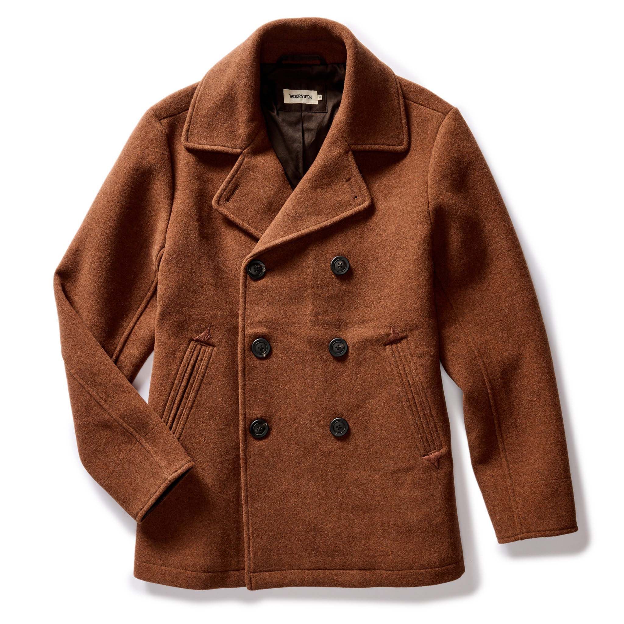 Uacnc Mariner Coat in Tarnished Copper Wool