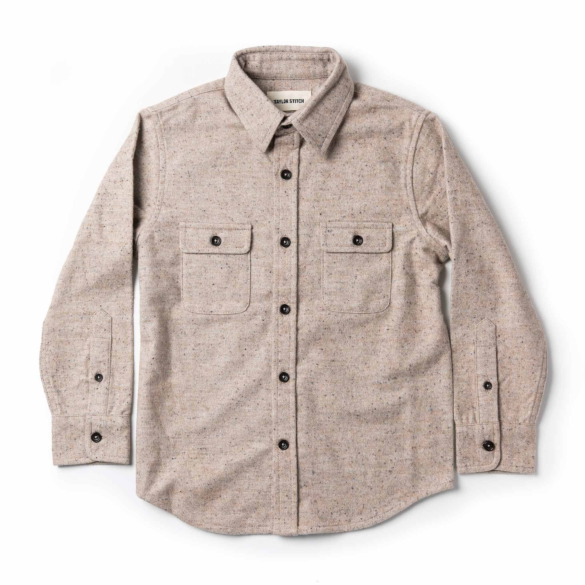 Uacnc Little Yosemite Shirt in Oat Donegal