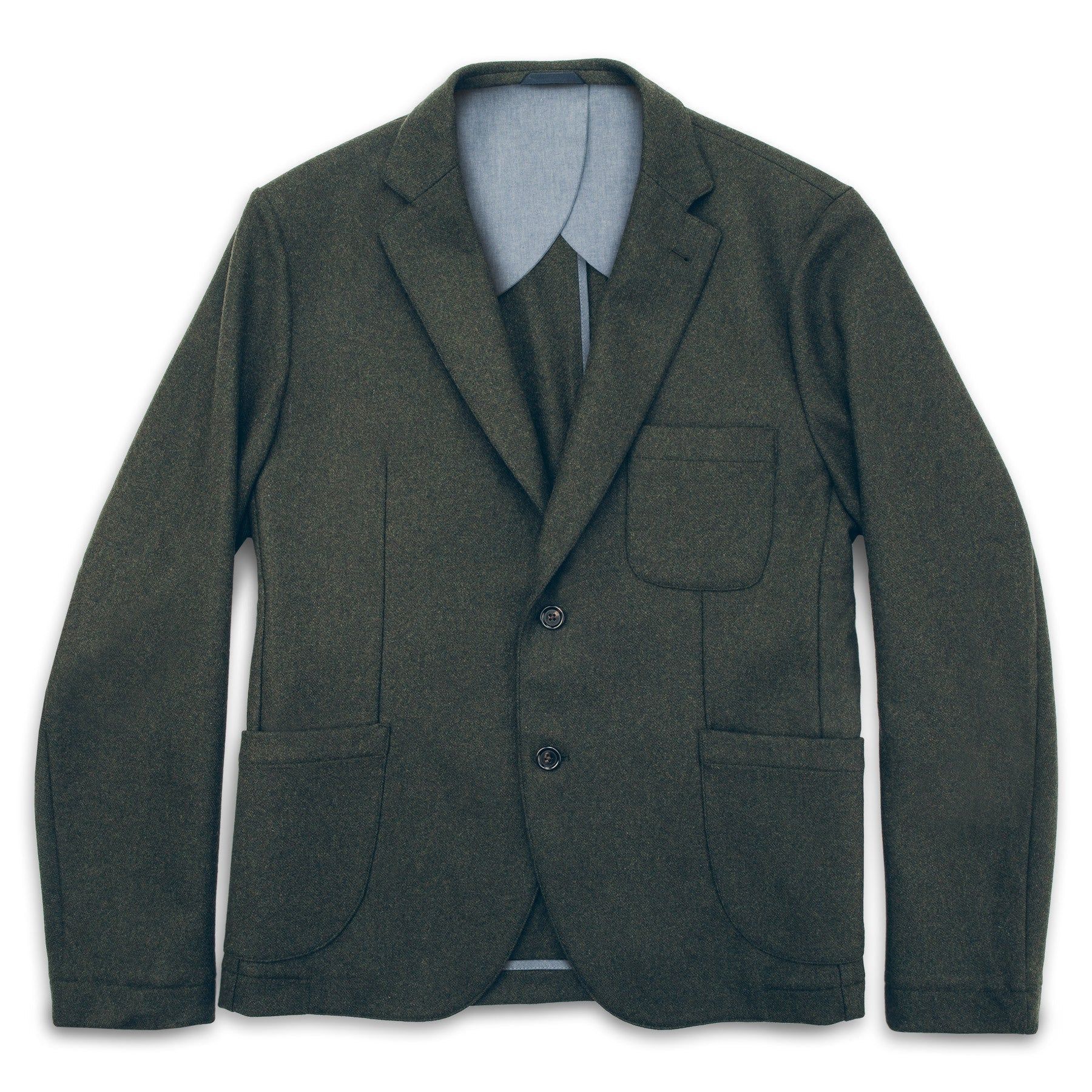 Uacnc Telegraph Jacket in Olive Wool