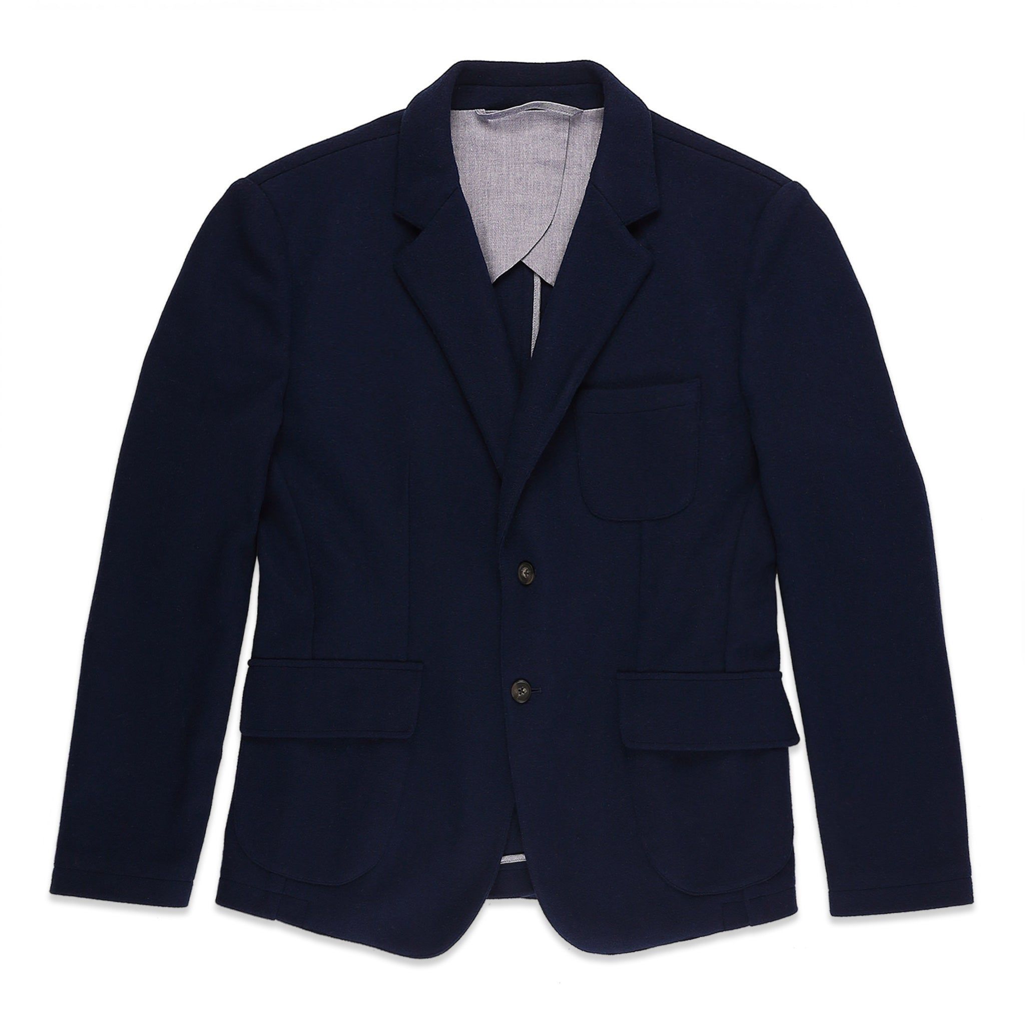 Uacnc Telegraph Jacket in Navy Boiled Wool