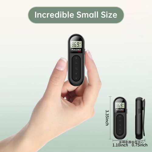 Portable Mini Radio with Headphones – Easy-to-Use, Stable Signal, Long Battery Life | Ideal Gift for Parents & Elders