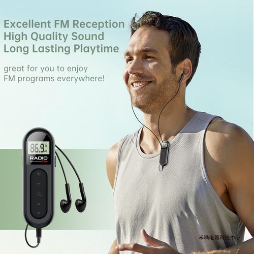Portable Mini Radio with Headphones – Easy-to-Use, Stable Signal, Long Battery Life | Ideal Gift for Parents & Elders