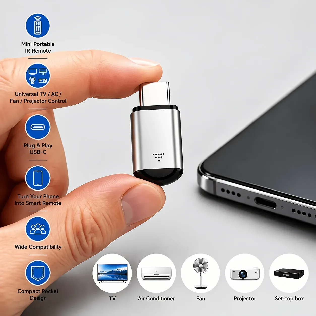 Universal Mini Infrared Remote Adapter