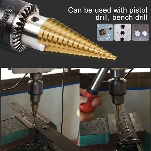 3-piece HSS step drill bit set