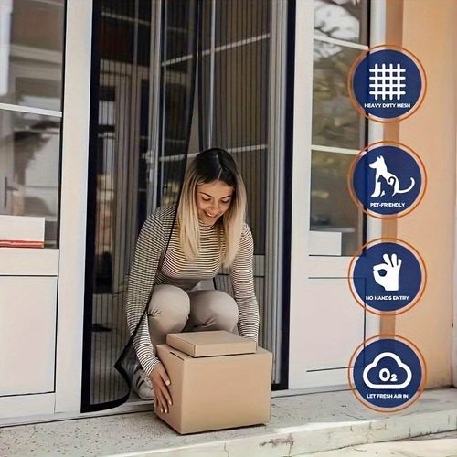 Magnetic screen door