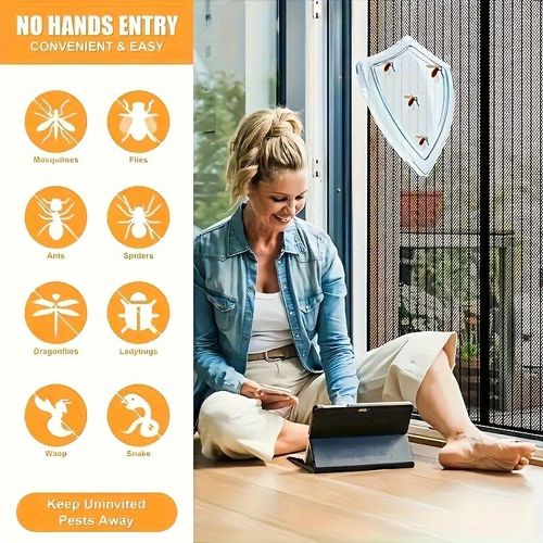 Magnetic screen door
