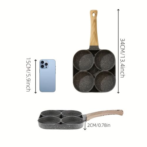 4-hole non stick frying pan