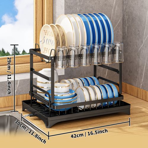 2-tier dish rack