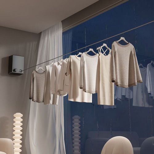 Invisible clothesline