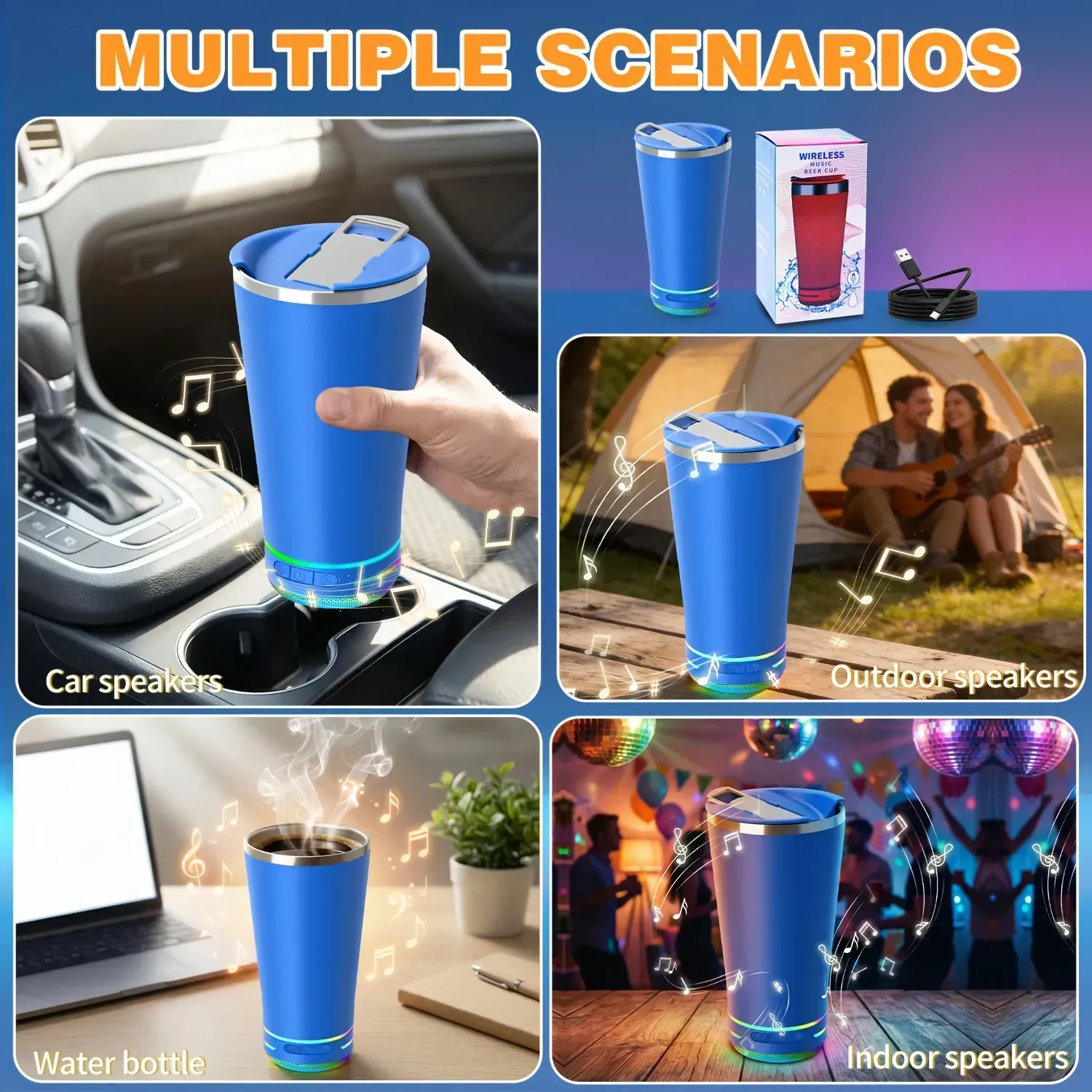 Music water cup