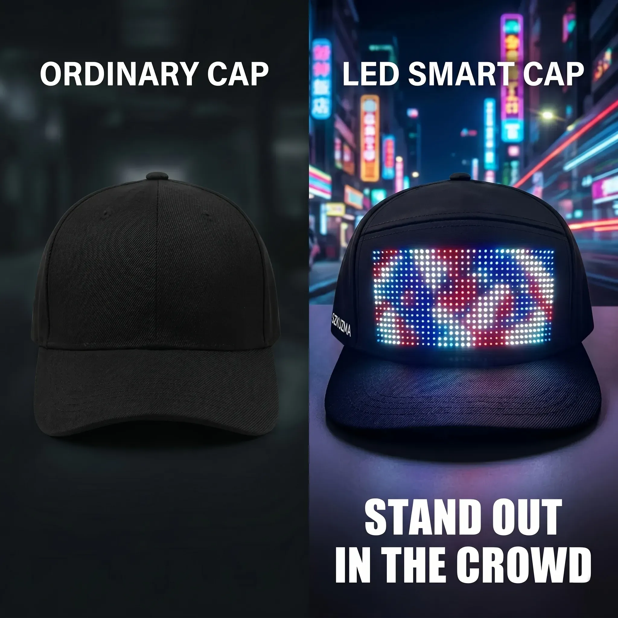 LED baseball cap