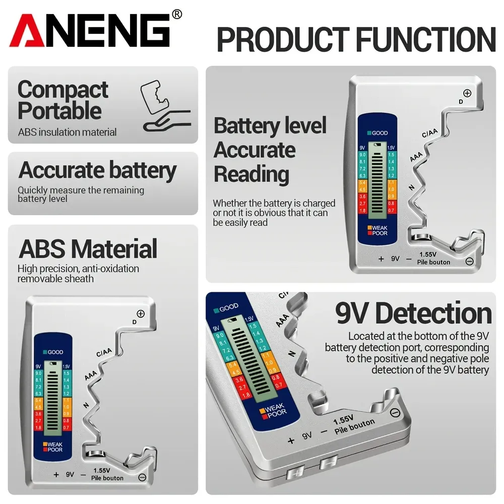 Universal battery tester