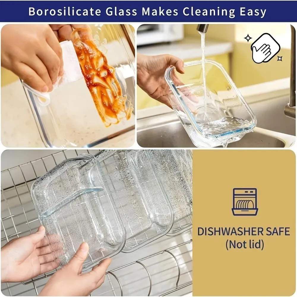 Glass Food Storage Container Set
