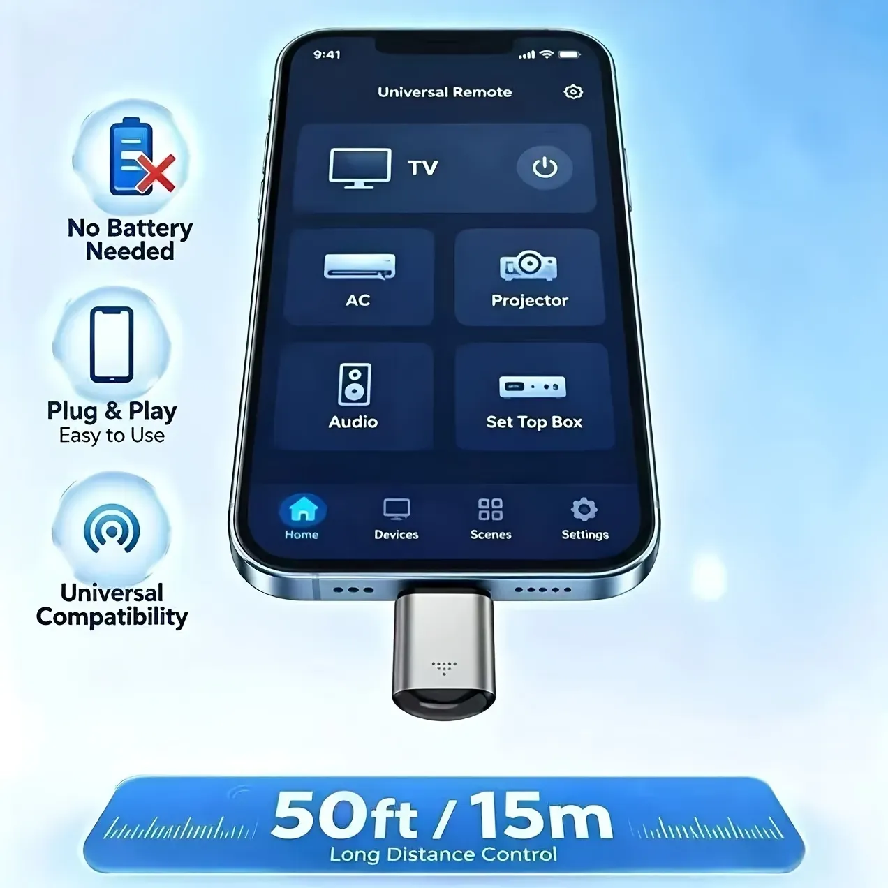 Universal Mini Infrared Remote Adapter
