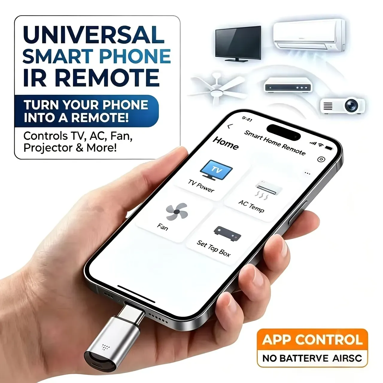 Universal Mini Infrared Remote Adapter