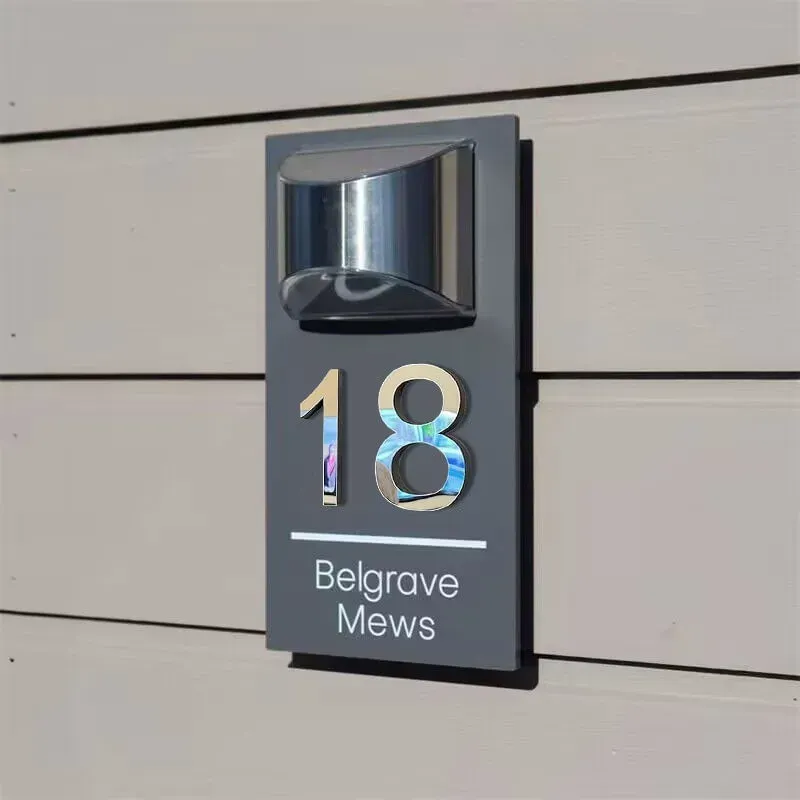Panneau de porte moderne personnalisé en 3D solaire