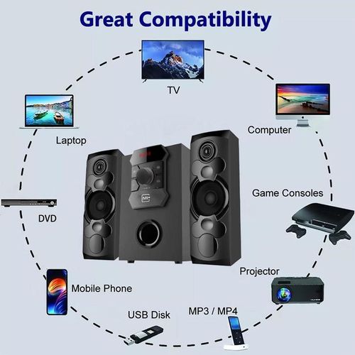 Wooden subwoofer, 36W, remote,AC,DC,USB,SD and AUX home theater system sound bars sound system with bluetooth